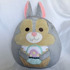 Kellytoy Gray Plush Pillow with Mint Logo Stitching